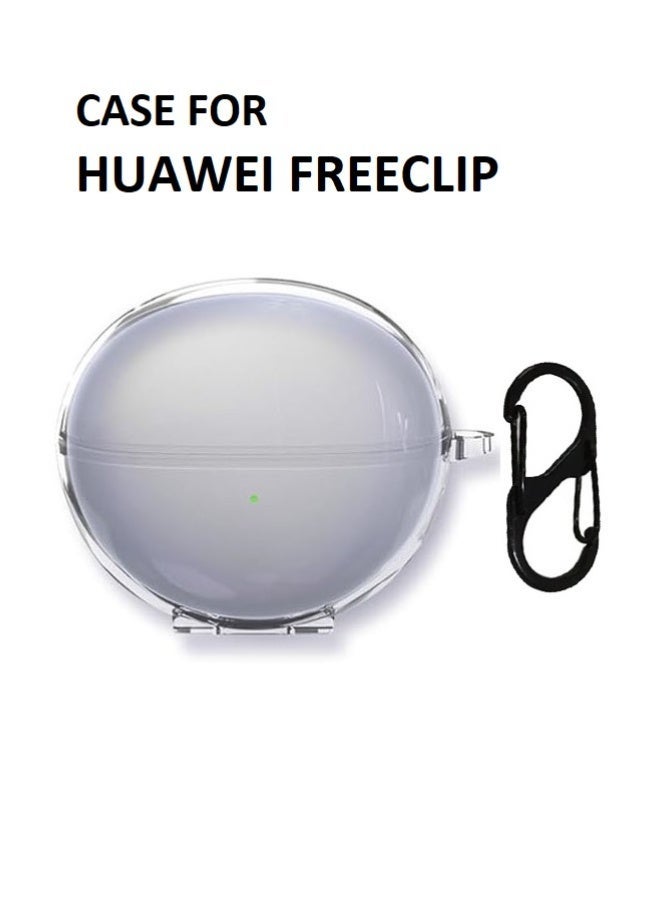 غطاء حماية من السيليكون لـ HUAWEI FreeClip مع حلقة تثبيت - Image 1
